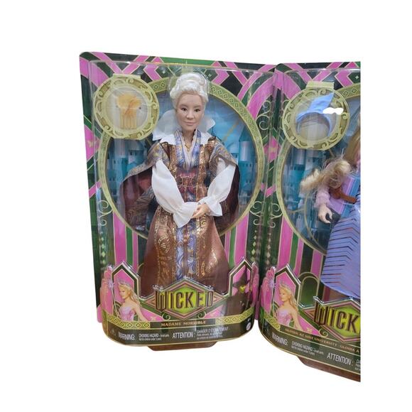 Wicked Mattel Glinda Elphaba Madame Morrible Doll Bundle URL Misprint Recall NEW - Picture 2 of 8